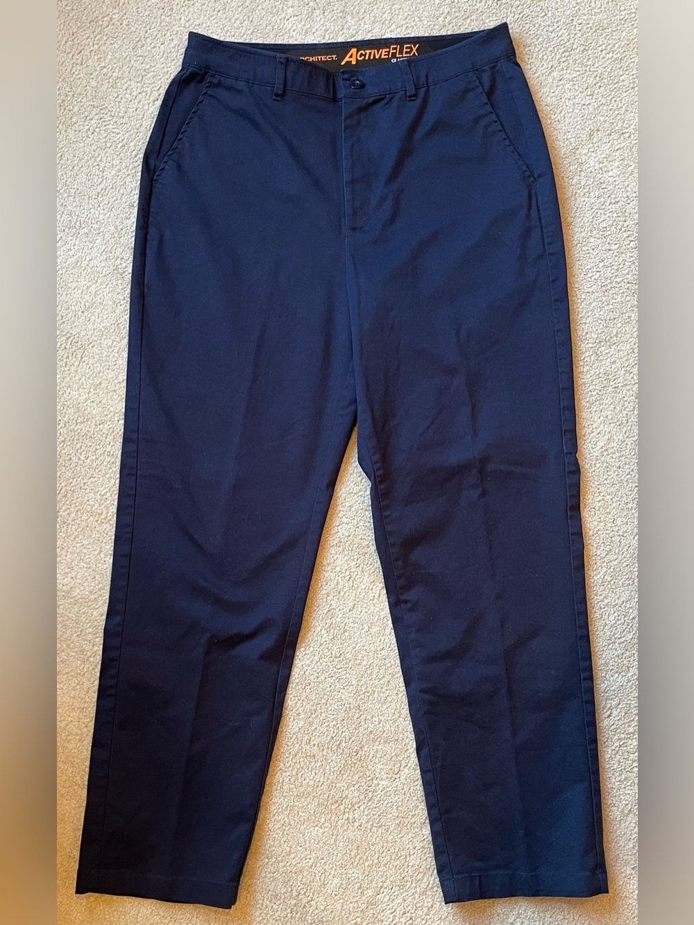 Architect Active Flex Classic Fit Men’s navy pants 34”W x 30”L